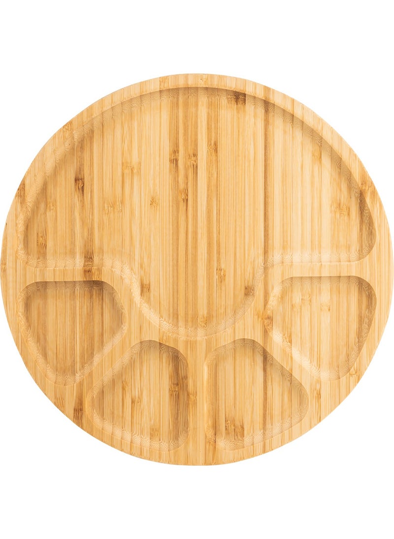 Naturalove - Bamboo Serving Plate - 5 Sections - Image 1