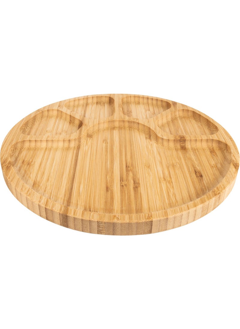 Naturalove - Bamboo Serving Plate - 5 Sections - Image 1