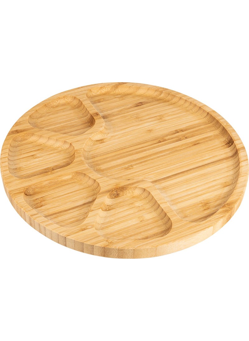 Naturalove - Bamboo Serving Plate - 5 Sections - Image 1