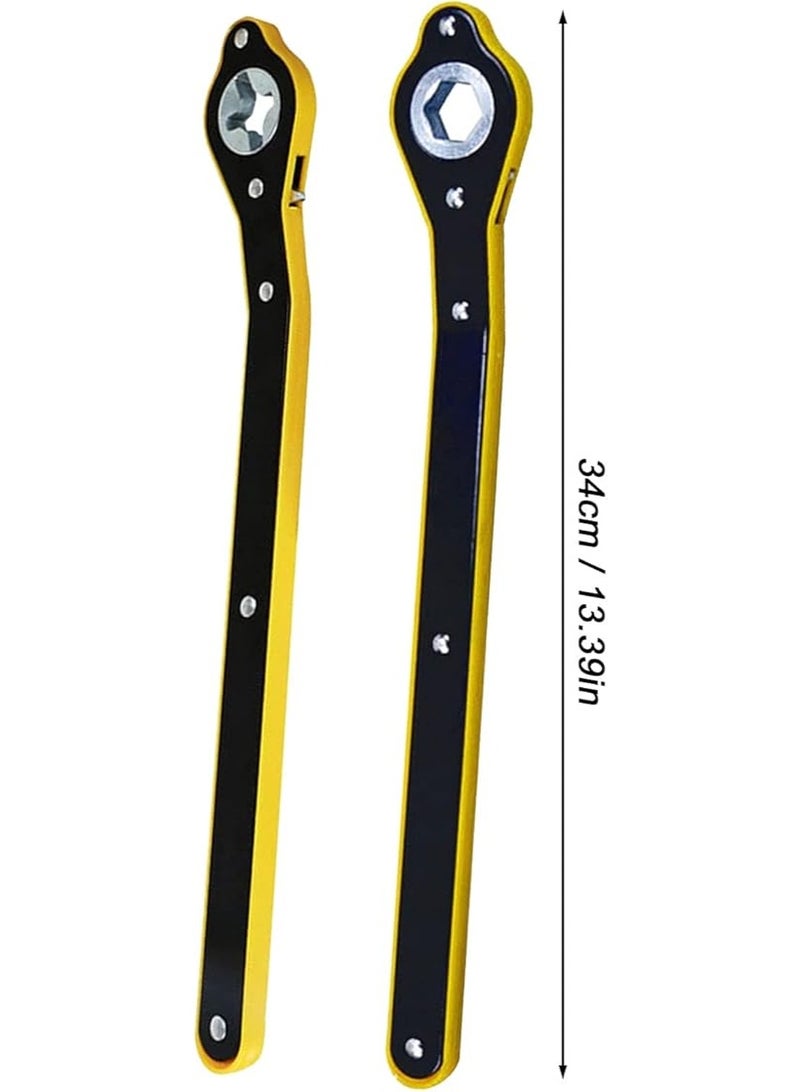 Universal Ratchet Jack Wrench – 360° Swivel Scissor Jack Tool for Fast Tire Lifting & Wheel Nut Tightening - Image 5