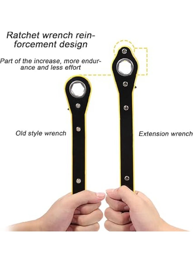 Universal Ratchet Jack Wrench – 360° Swivel Scissor Jack Tool for Fast Tire Lifting & Wheel Nut Tightening - Image 4