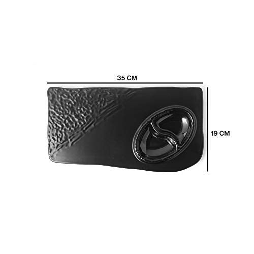 Saaikee Chip n Dip Snacks Serving Platter Tray Melamine Black 35 CM Microwave Safe Multipurpose Dish for Home Kitchen Dining Table - Image 3