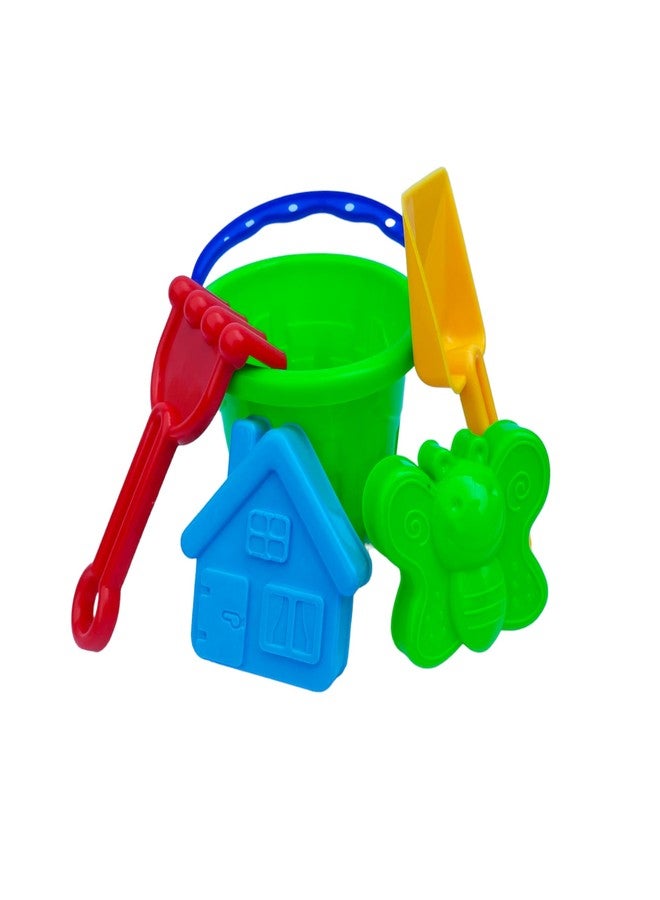 SAMIP Garden Beach Toys Set for Kids Indian Made 8 Pcs Beach Tool Kit Beach Mold Castle Toys, Also Use in Bath Toys, Best Birthday Gift Development Learning Toys (Green Color Send) - Image 5