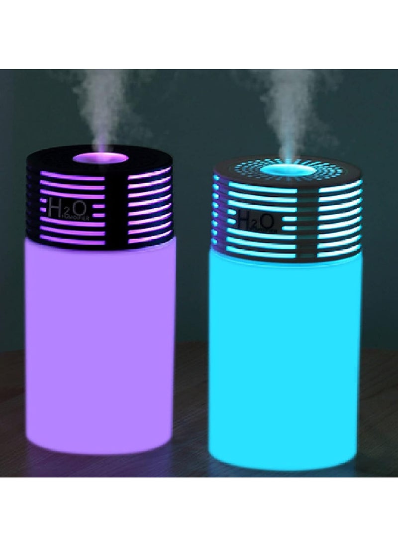Humidifiers for Bedroom, Quiet (300ml Water Tank) Cool Mist Essential Oil Diffuser with Ultrasonic Humidification (Multicolor)
