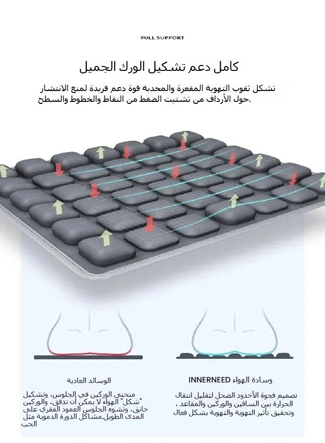 general 3D Airbag Seat Cushion Inflatable Portable Office Seat Cushion Air Breathable Car Seat Cushion High Rebound Pressure - Image 5