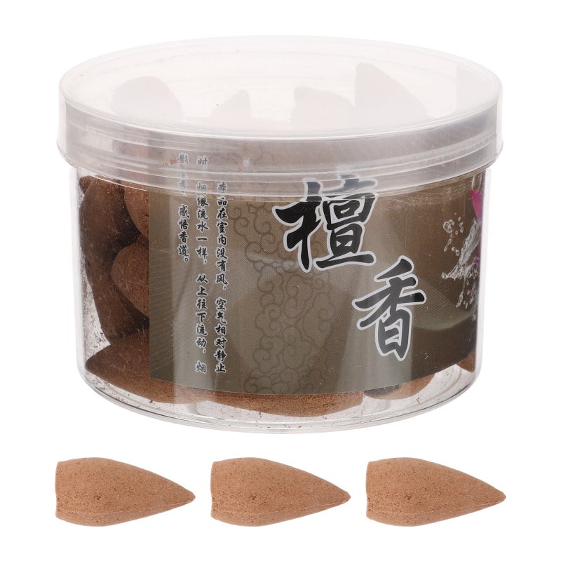 1 Box Incense Cones: Backflow Incense Cones For Home - Natural Sandalwood Fragrance For Relaxation Decorative Living Room Bedroom Tea Room - Image 5