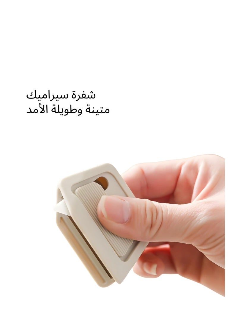 ZAFRA Auto-Retract Ceramic Mini Box Cutter 2-Pack – Magnetic Safe Carton Opener | Pocket-Sized Unboxing Knife For Home ,Office, Travel | Rustproof Blade For Tape, Cardboard, Plastic | Black & Grey - Image 3