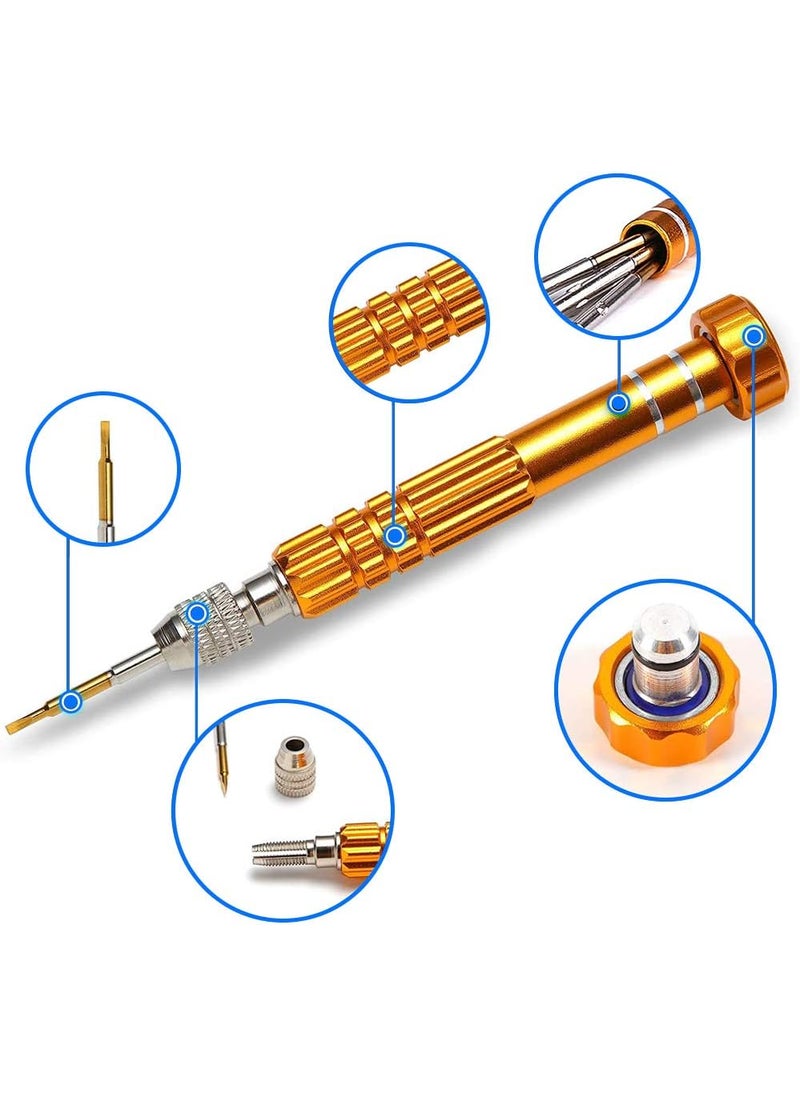 Mmobiel MMOBIEL 5in1 Multifunctional Small Magnetic Precision Pocket Mini Screw Driver Set for Eyeglass Smartphone Tablet Watch Repair Tool Kit  - Image 3