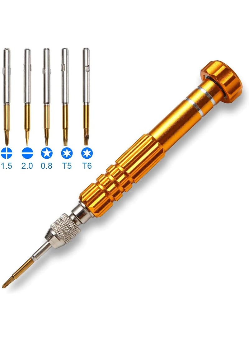 Mmobiel MMOBIEL 5in1 Multifunctional Small Magnetic Precision Pocket Mini Screw Driver Set for Eyeglass Smartphone Tablet Watch Repair Tool Kit  - Image 1