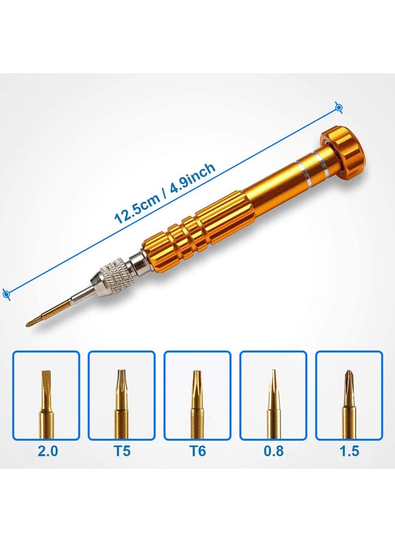 Mmobiel MMOBIEL 5in1 Multifunctional Small Magnetic Precision Pocket Mini Screw Driver Set for Eyeglass Smartphone Tablet Watch Repair Tool Kit  - Image 2