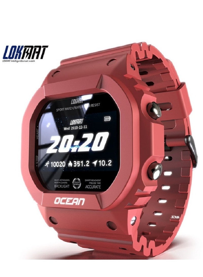 LOKMAT Smart Watch With Interchangeable Strap Men's Smart Watch to Answer Make Calls Heart Rate and Pressure Monitor Fitness Waterproof - Image 1