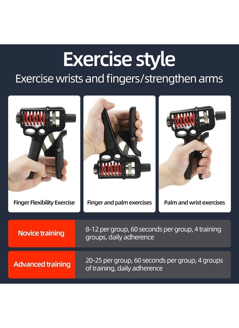 Valkyrie 5-165KG Professional Hand Wrist and Arm Strengthener Grip Exerciser Adjustable Hand Spring  - Image 2
