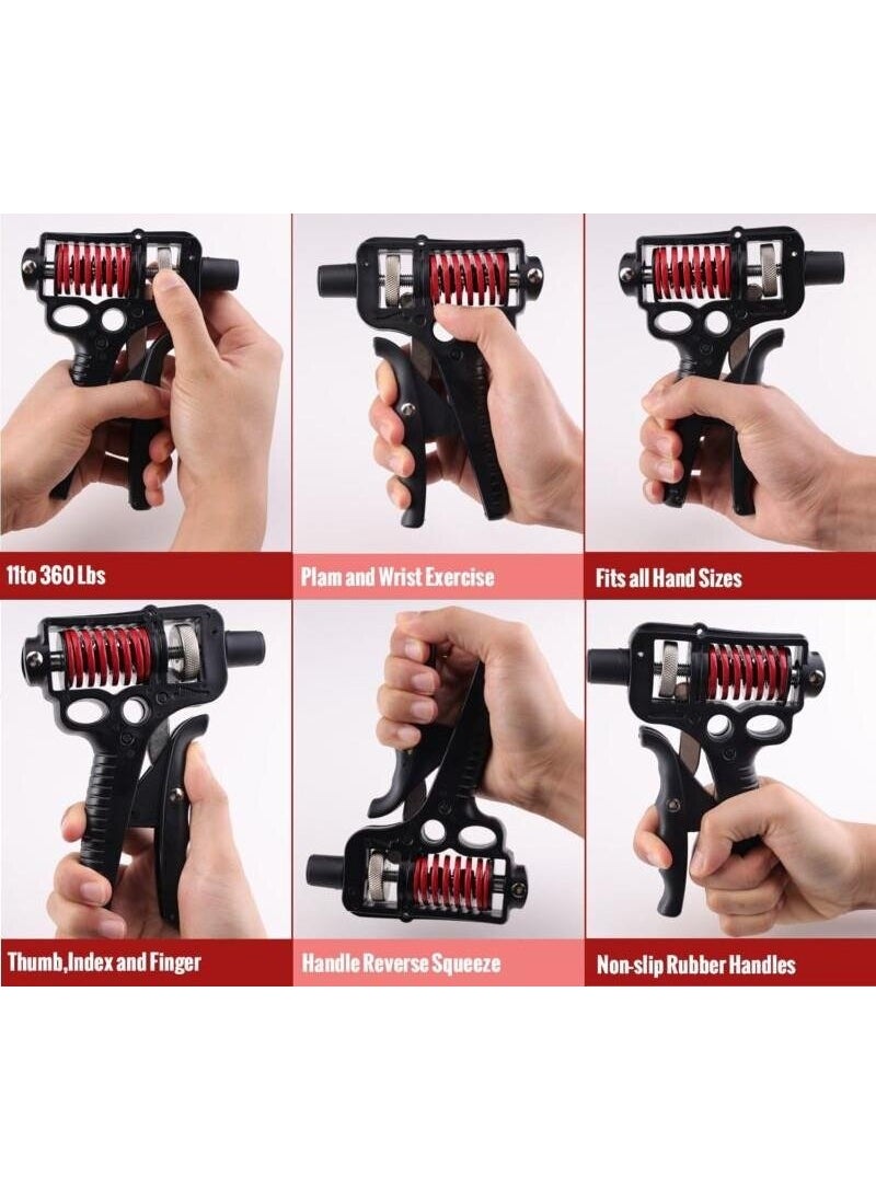 Valkyrie 5-165KG Professional Hand Wrist and Arm Strengthener Grip Exerciser Adjustable Hand Spring  - Image 4