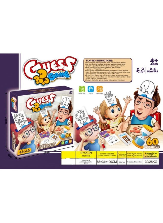 Hot Sale Guess Who I Am Card Game Children's Educational Toys Training Logical Thinking Ability Board Game-Color:(Traffic) Card Guessing Game  - Image 2