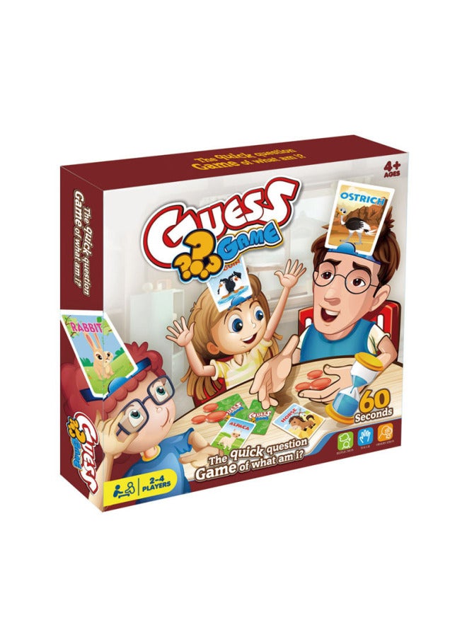 Hot Sale Guess Who I Am Card Game Children's Educational Toys Training Logical Thinking Ability Board Game-Color:(Traffic) Card Guessing Game  - Image 4