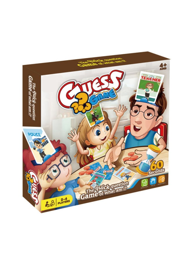 Hot Sale Guess Who I Am Card Game Children's Educational Toys Training Logical Thinking Ability Board Game-Color:(Traffic) Card Guessing Game  - Image 3