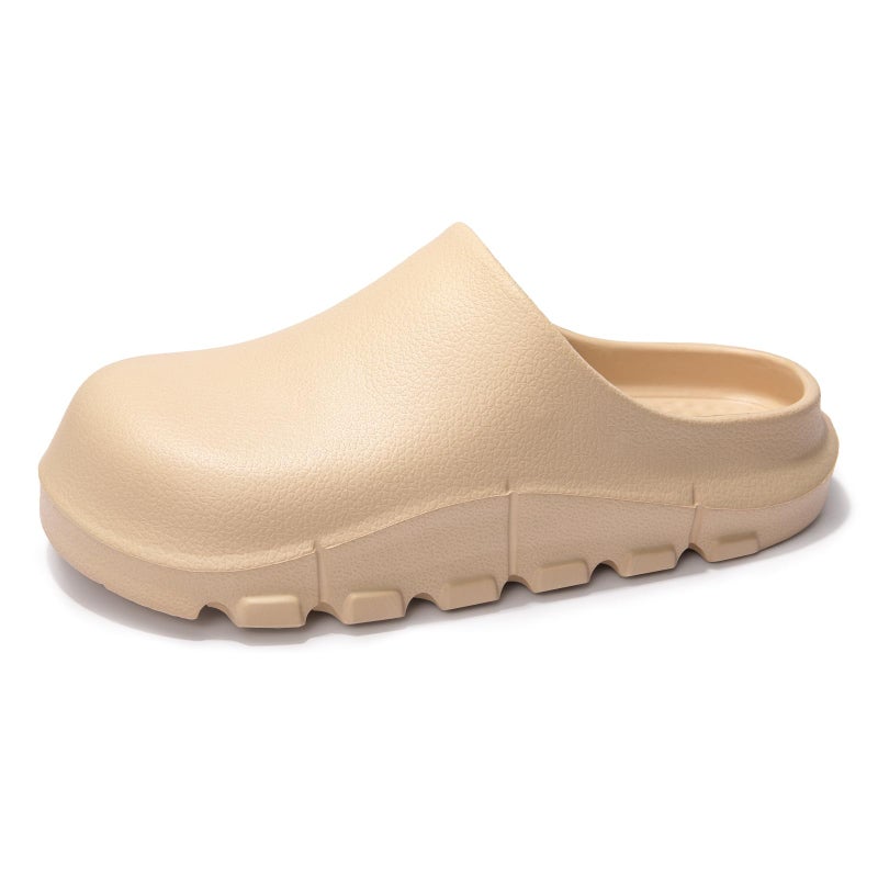 NITTI Women's Arch Support EVA Garden Shoes for Women - Comfort Waterproof Slip-on Outdoor Beach Mules Sandal Ladies Classic Closed Toe Clogs (Khaki,US 9-10) - Image 2