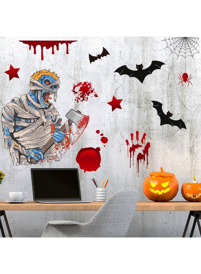 NIBEMINENT Halloween Scary Wall Decor Stickers - Spooky decorations for your Halloween party