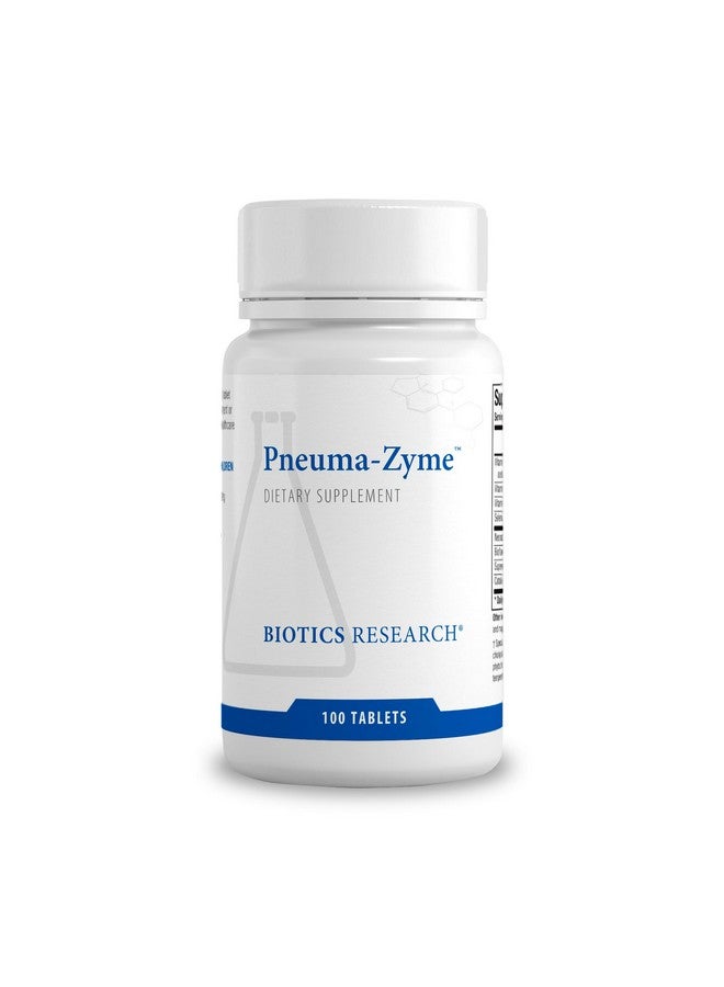 بيوتيكس ريسيرش Biotics Research Pneuma-Zyme™ - دعم الجهاز التنفسي مع رئة الأطفال حديثي الولادة. يدعم شفاء وإصلاح الرئة. صحة الجهاز التنفسي العلوي 100 قرص - Image 1