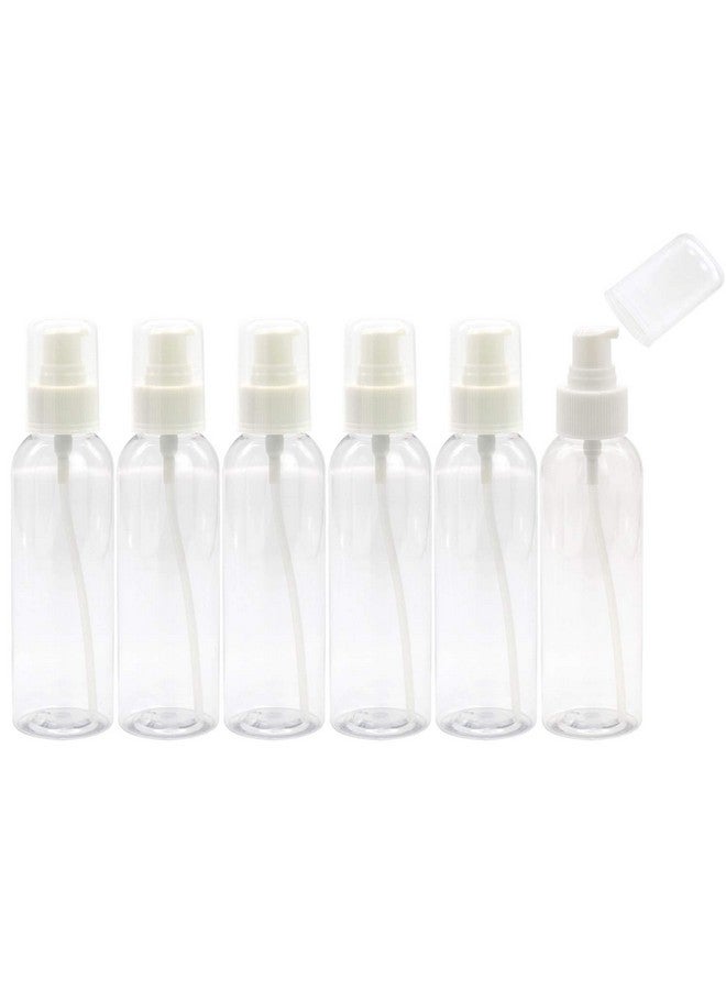 TRENDBOX 6 Pack Plastic Empty Bottles With Duckbill Pump Cap For Shampoo Lotions Liquid Body Soap Cream (4 Oz120 Ml) - Image 1