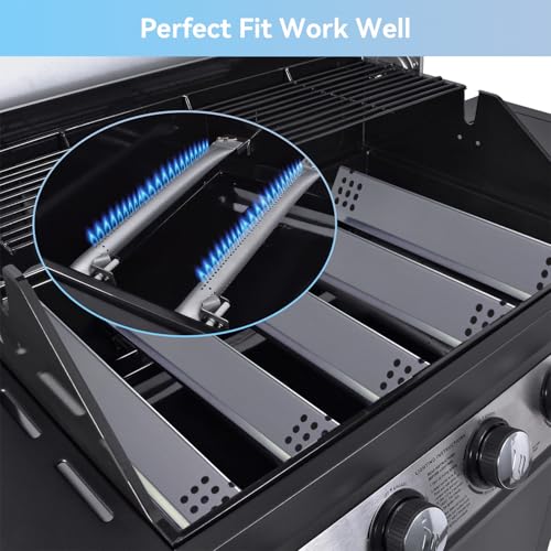 FORYEYC Grill Replacement Parts for Monument 4-Burner 24367,35633,17842, 24633,41847NG Gas Grill, Burner Tube, Heat Plate Tent, Igniter for Kitchen aid 720-0954, Monument 6 Burner 77352 77352MB 77352-MB - Image 4