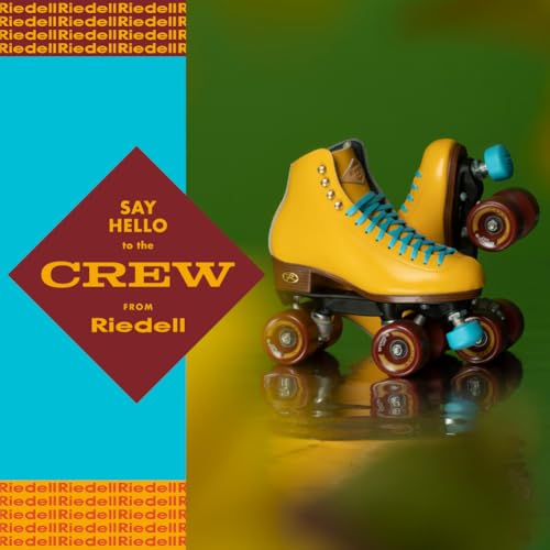 Riedell Crew Roller Skates for Women and Men Colorful Outdoor Roller Skates with MoistureWicking Lining Padding and a HighTop Precision Fit Turmeric 4 - Image 3