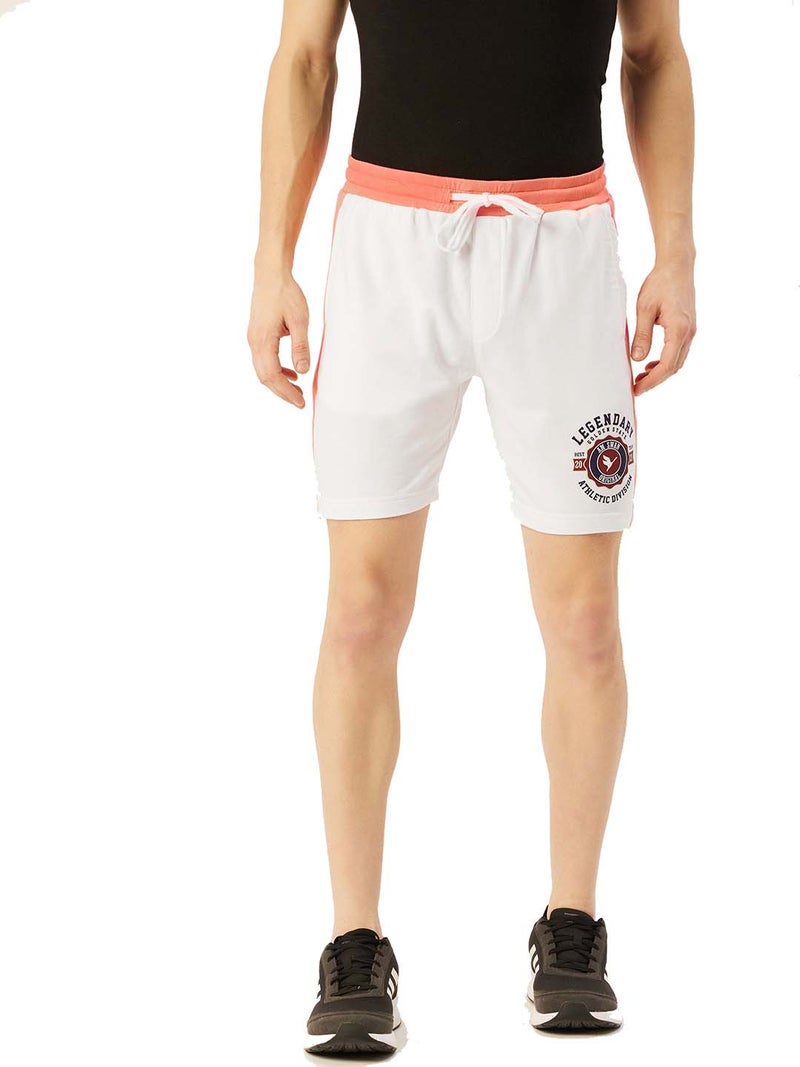 amswan PREMIUM COTTON COLOURBLOCKED PRINTED SHORTS - Image 1