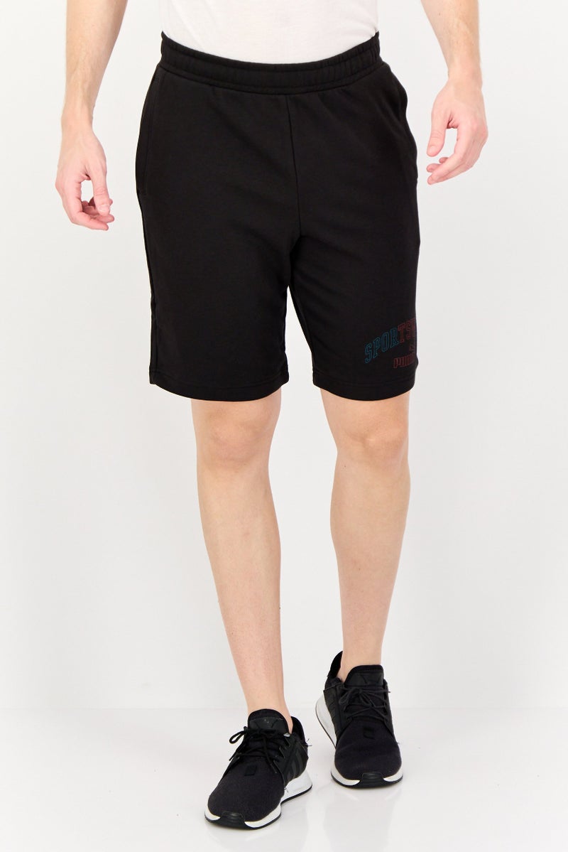 PUMA Men Sportswear Fit Drawstring Outdoor Shorts, Black - Image 1
