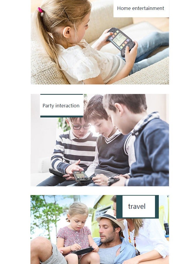 وحدة تحكم ألعاب ريترو ، 3.5 بوصة وحدة تحكم ألعاب لبنة بناء شاشة كبيرة مع 23 لعبة كلاسيكية ، وحدة تحكم ألعاب محمولة باليد 99 صعوبة كلاسيك لبنة ، دبابة ، قواطع الطوب ، ألعاب غير رسمية - Image 4