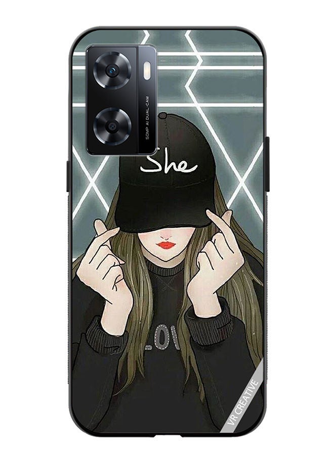 VR CREATIVE Protective Case Cover For OnePlus Nord N20 SE She On Cap Design Multicolour - Image 1