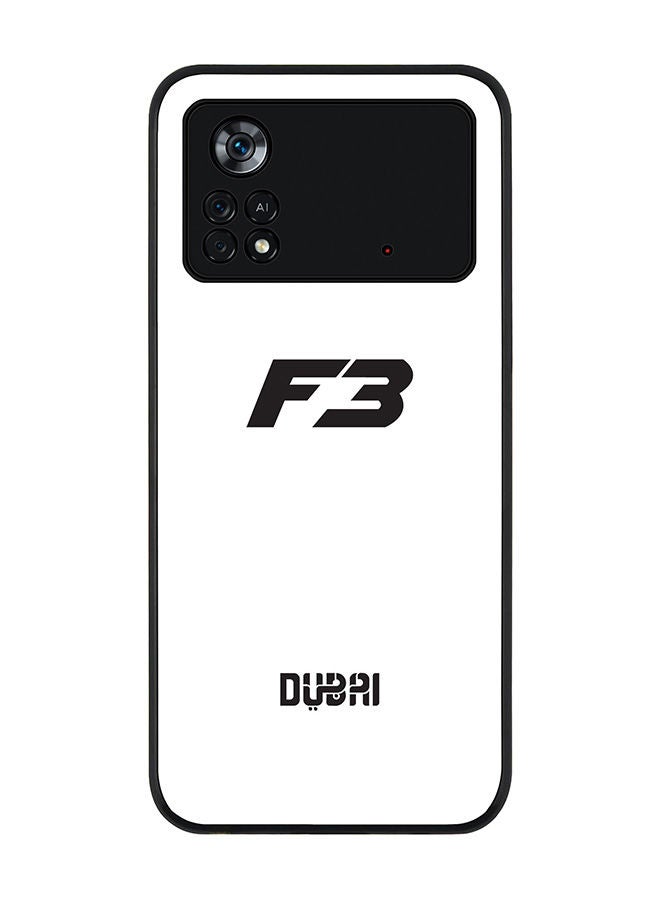 Stylizedd Rugged Black edge case for Poco M4 Pro 4G Slim fit Soft Case Flexible Rubber Edges Anti Drop TPU Gel Thin Cover -  Faz3 Dubai White - Image 1