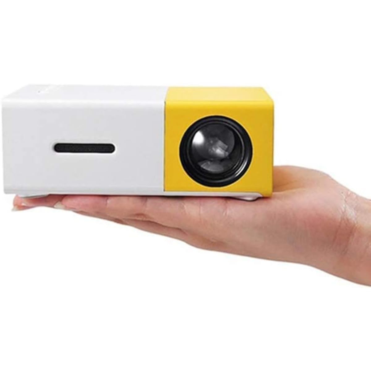 Orlenic Portable Mini Projector with WiFi 6 and Bluetooth | Native 1080P Smart Video Projector Supports 4K | Short Throw Outdoor Movie Projector with Auto Focus, Rotatable Design, Android 11