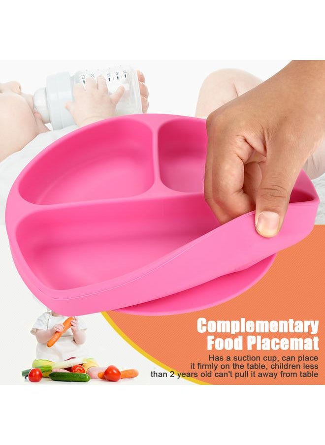 Silicone Divided Toddler Plates DIY Complementary Food Placemat Suction Cup for Baby (Rose Red) - pzsku/ZA3E41568861A3669DBCFZ/45/_/1733328562/59735f16-c5b6-49b7-b7da-9596b3ce6826