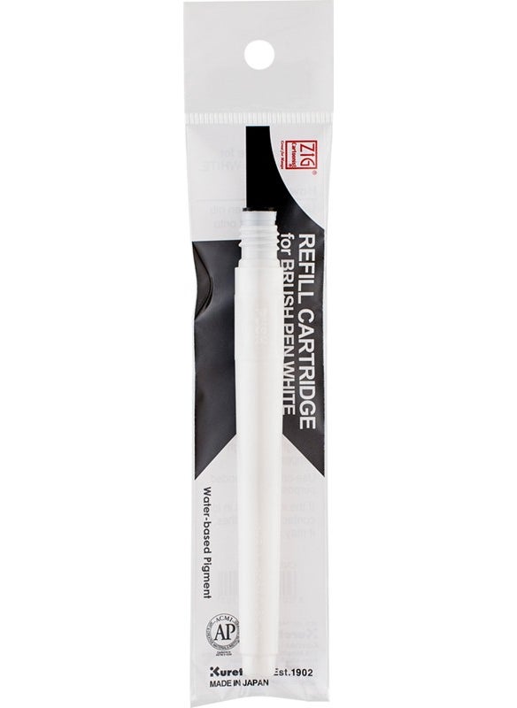 Zig Mangaka Brush Pen Refill White 