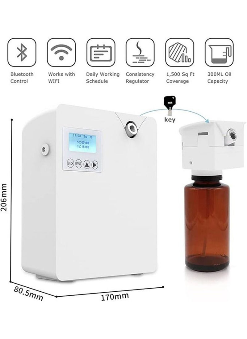 EzzySo - Smart Scent Air Machine with Nebulizing, Professional Waterless Essential Oil Diffuser 300ML, Aroma Diffuser,Air Purifier,HVAC Scent Diffuser for Essential Oils for Room,Office,Spa - Image 1
