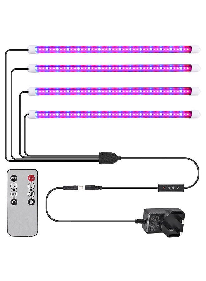 Generic 4 Pack Led Grow Lights for Indoor Plants Full Spectrum WaterproofPlant Light Strip 10 Dimmable Levels 3 Working Modes Timer 3/9/12H Grow Lamp with Remote Control for Indoor Plant Growing  - Image 2