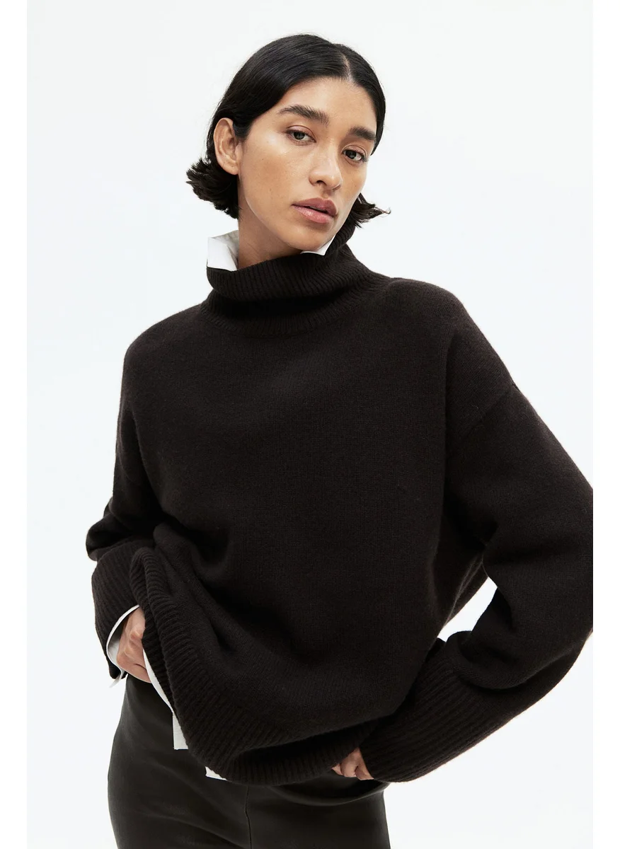 اتش اند ام Cashmere-Blend Polo-Neck Jumper