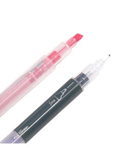 Erin Condren Pastel & Black Dualink Dualtip Highlighter Pens 6Pack. 6 Barrels And 7 Colors Total. Fine Tip Black Ink Markers And Assorted Color Chisel Tip Highlighters  - Image 4