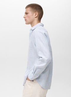 Mango Man Striped Regular Fit Shirt  - Image 3