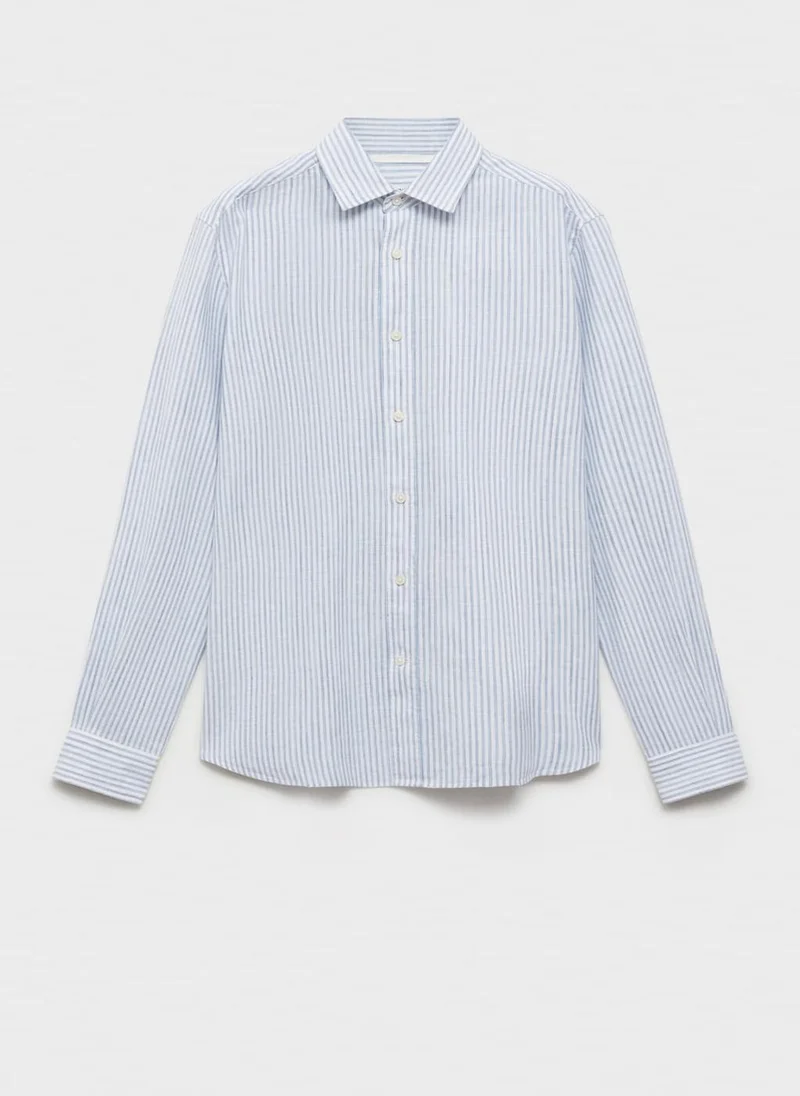 مانجو مان Striped Regular Fit Shirt