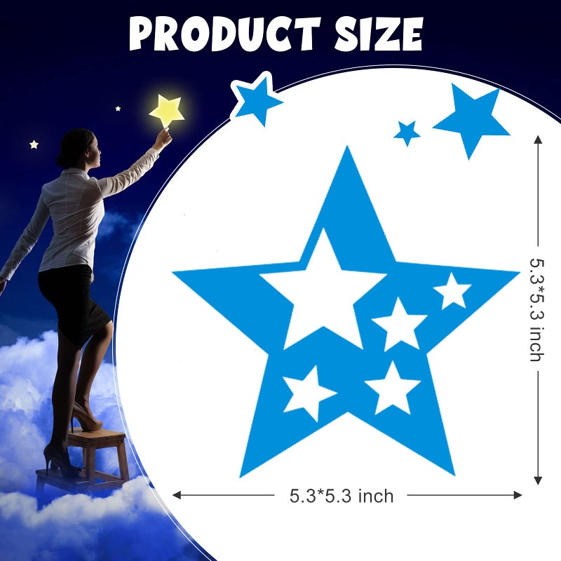 Tenare 12 Pieces Geometric Stencils Template Set for Kids Children Simple Drawing Stencils Colorful Art Painting Template for Toddlers Preschooler Learning Tool (Cute Colors,4.9 x 5.1 Inch) - Image 2