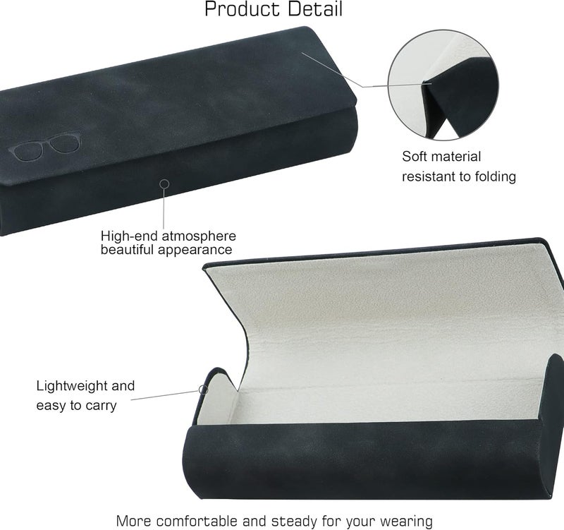 VisionGlobal Hard Shell Eyeglass Case for Eyeglasses and Sunglasses for Men/Women and Kids - Image 2
