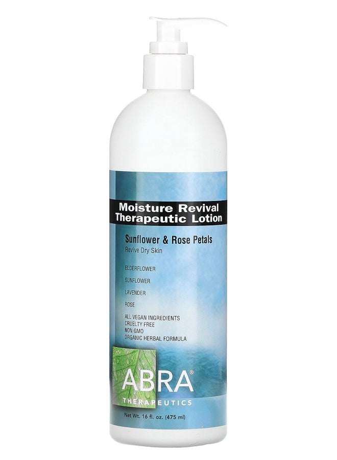 Abra Therapeutics Moisture Revival Therapeutic Lotion Sunflower & Rose Petals 16 fl oz (475 ml)