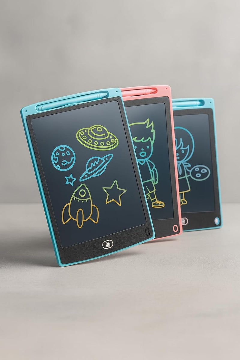 Skoolster LCD Writing Tablet/pad/Board 16" inch with Stylus Pen and Rainbow Display Screen, for Learning, Drawing, Playing, and doodling Fun for Kids (Blue) - Image 1