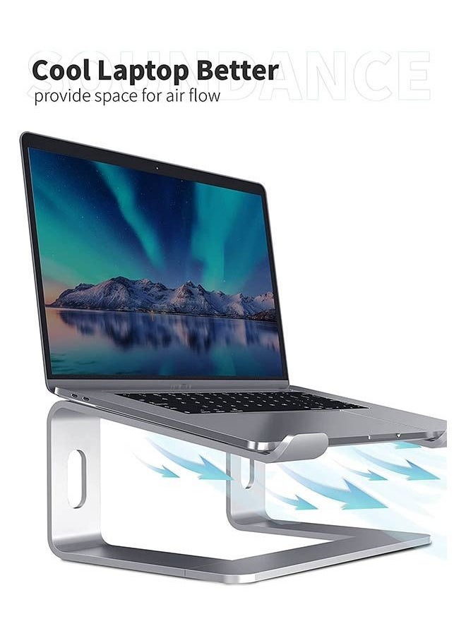Arabest - Arabest Laptop Stand, Aluminum Computer Riser, Ergonomic Laptops Elevator For Desk, Metal Holder Compatible With 10 To 15.6 Inches Notebook Computer - Image 1