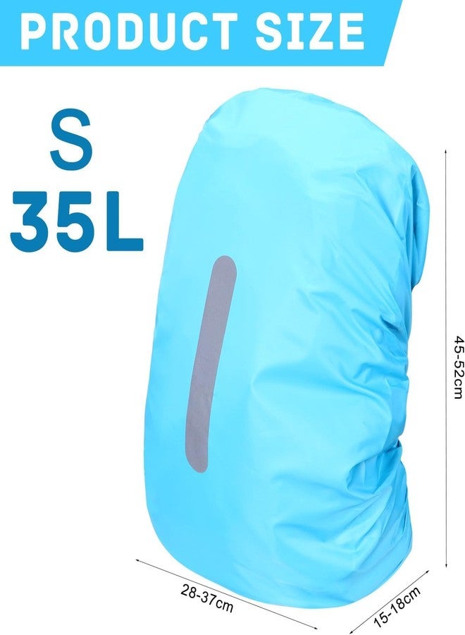 Aruicheng Backpack Rain Cover Waterproof Backpack Cover Rain Cover for Backpack with Reflective Strip Outdoor Back Pack Bag Covers Raincover Protector for Hiking Camping Hunting Biking Traveling 30L-40L - Image 2