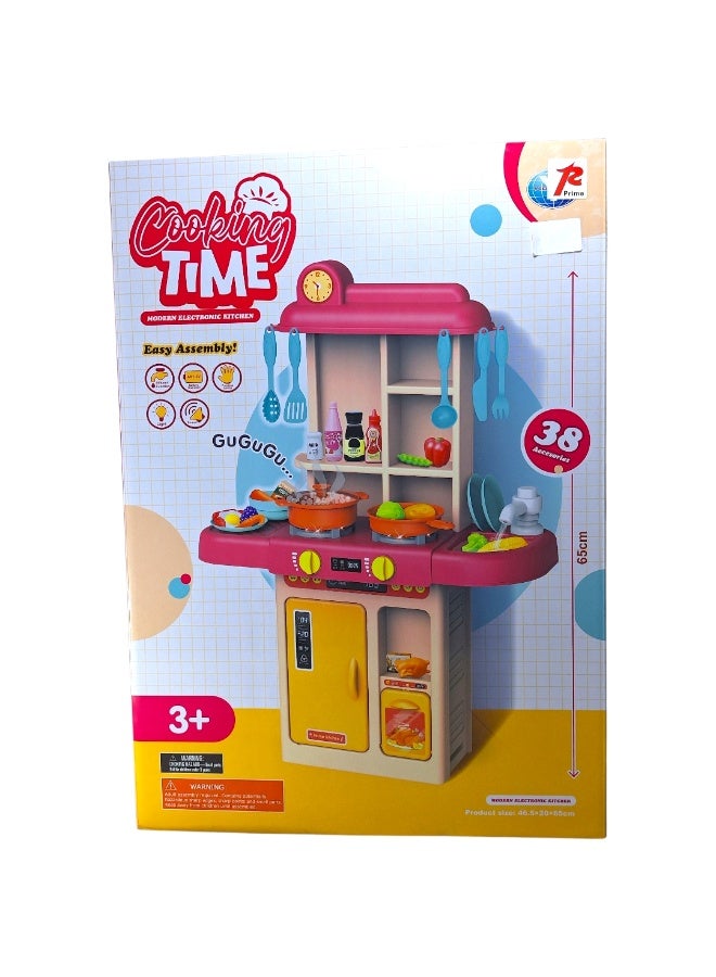 مطبخ أطفال متكامل – لعبة تفاعلية لتنمية الخيال والإبداع من جي تي جي تويز - Image 1