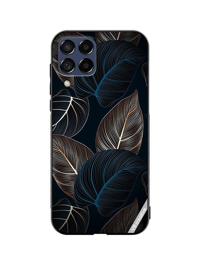 VR CREATIVE Protective Case Cover For Samsung Galaxy M33 Banana Palm Tree Leaves Pattn Design Multicolour - Image 1