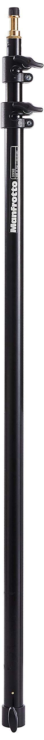 Manfrotto 099B 3 Section Extension Pole Extends from 35Inches to 92Inches for Light Stands Black