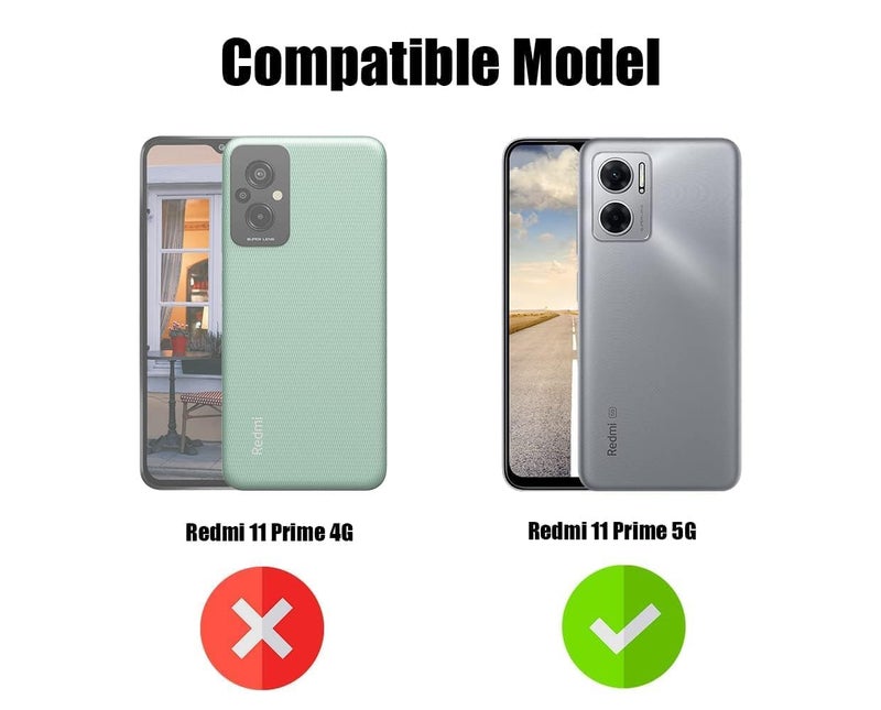 Jkobi Silicone Back Cover Case for Xiaomi Redmi 11 Prime 5G (Textured Grip Design | Camera Protection | Slim and Light Weight | Soft Touch and Feel | Black) - Image 4